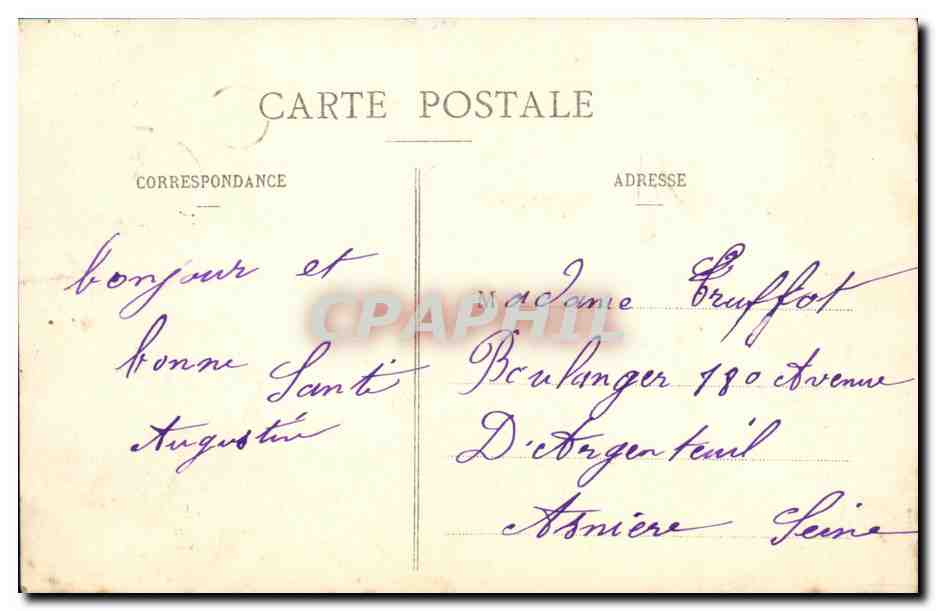 Danestal (Calvados) — Écoles — Collection Evremond-Féral, Fillion, Lisieux — Verso