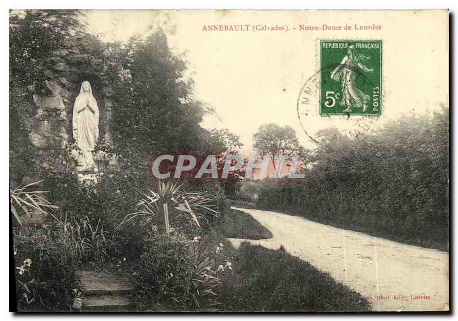 CPA Annebault Notre Dame De Lourdes