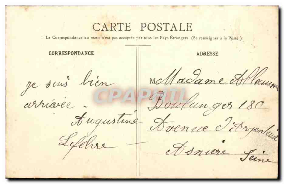 CPA Annebault Notre Dame De Lourdes — Verso