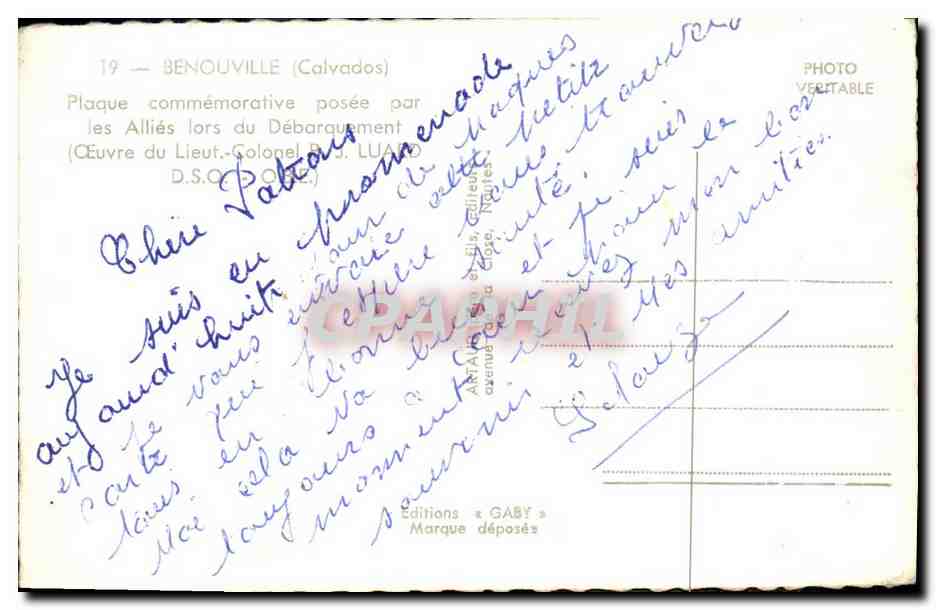 Ranville — Première libération française du 6 juin 1944 — Gaby — Reverso
