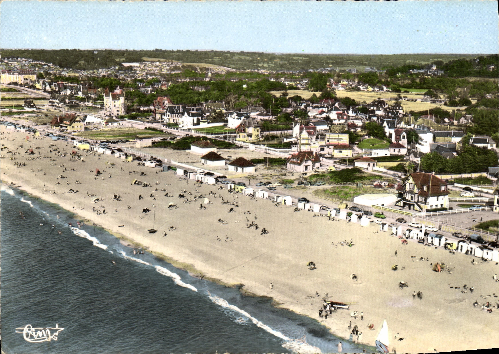 Nerville-sur-Mer — Vue générale de la plage et les villas — Phot. M. M. (S. et L.)