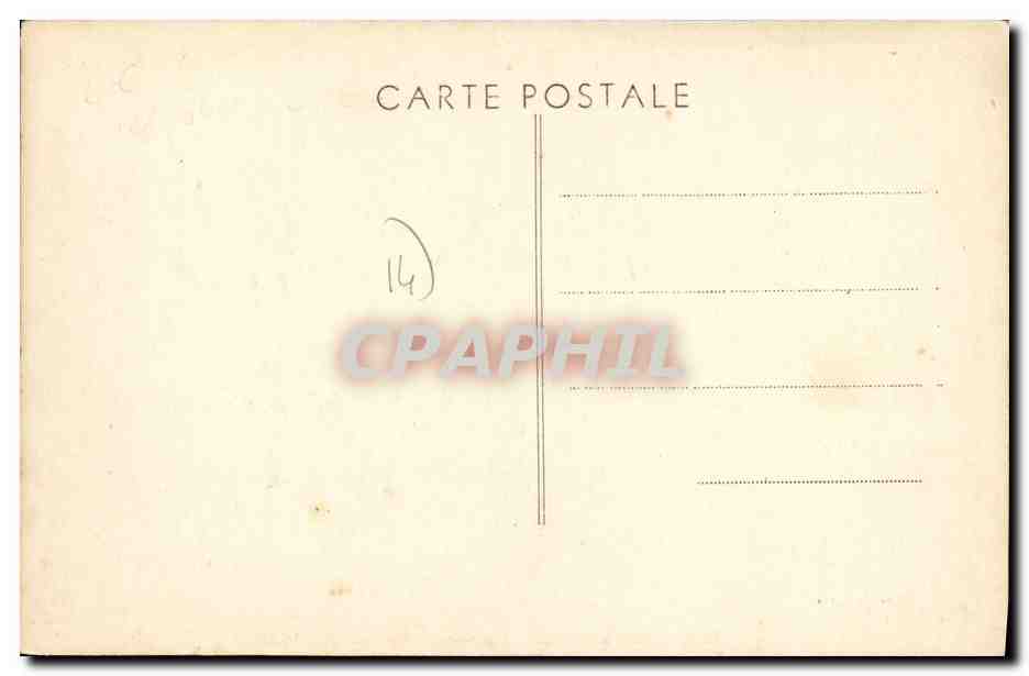 CPA Bernieres sur Mer Rue de l eglise — Rückseite