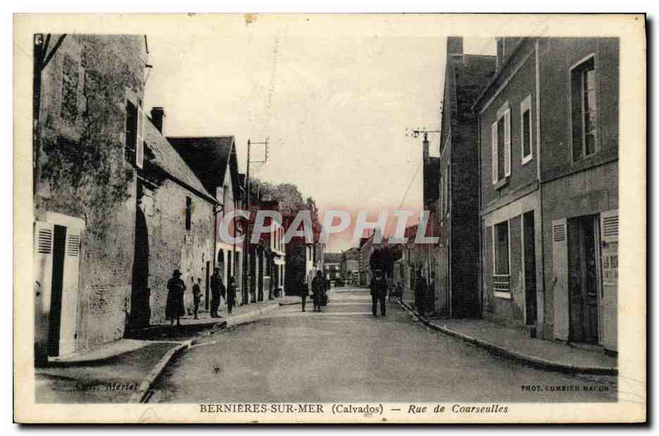 Bernières-sur-Mer (Calvados) — Rue de Courseulles — Phot. Combien Maçon