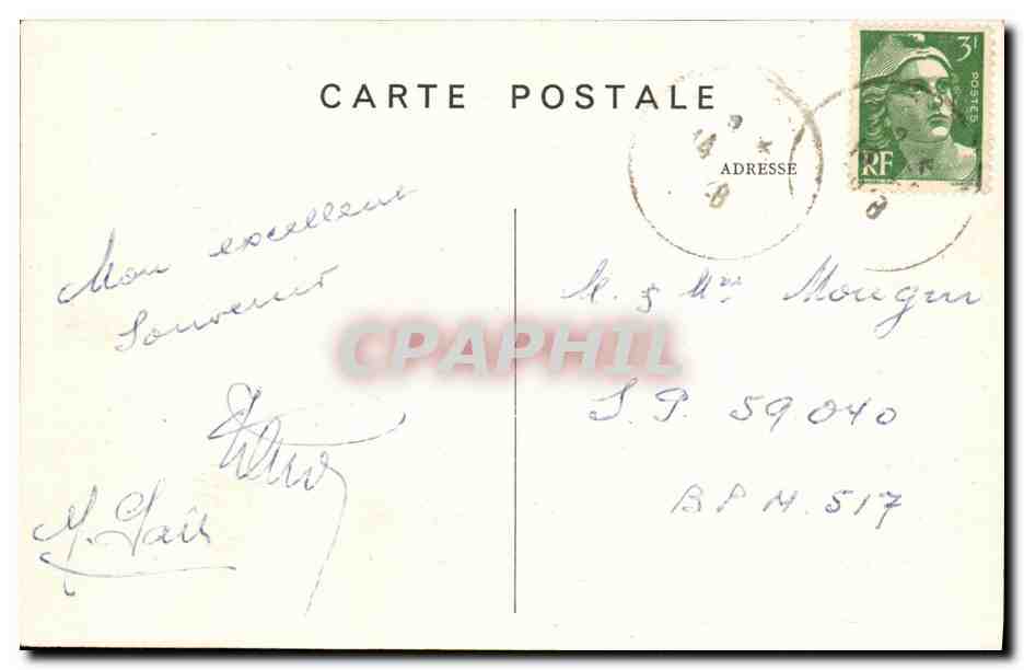 Bernières (Calvados) — Wrackteile von Booten, die für den Alliierten Landung im Juni 1944 genutzt wurden — Rep. int. — Rückseite