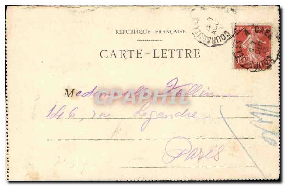 Bernières-sur-Mer (Calvados) — Rue de la Gare - Les Chalets — Collection Biard — Verso