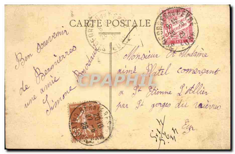 CPA Bernieres Sur Mer Villas Clerisse — Verso