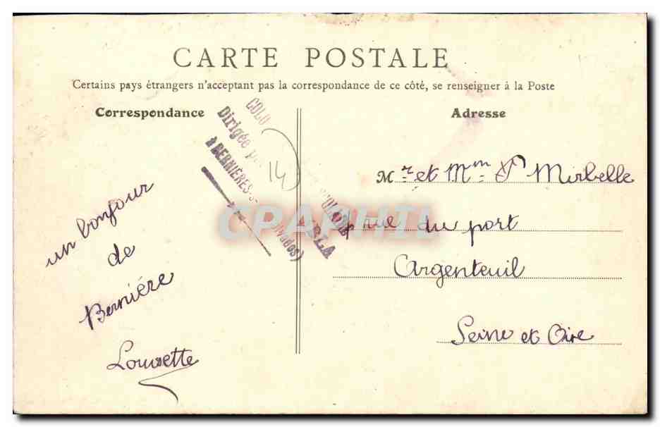 Colonie Maritime Scolaire — La marée montante — E. K., Paris, n° 20 — Reverso