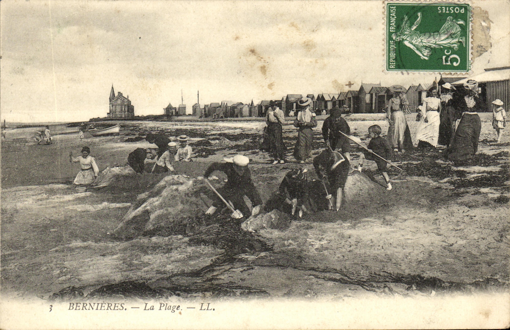 CPA Bernieres La Plage Enfants
