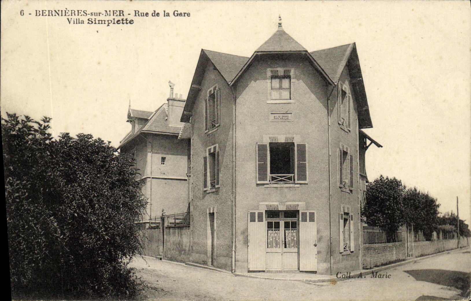 Bernières-sur-Mer - Rue de la Gare - Villa Simplette — Coll. A. Marie