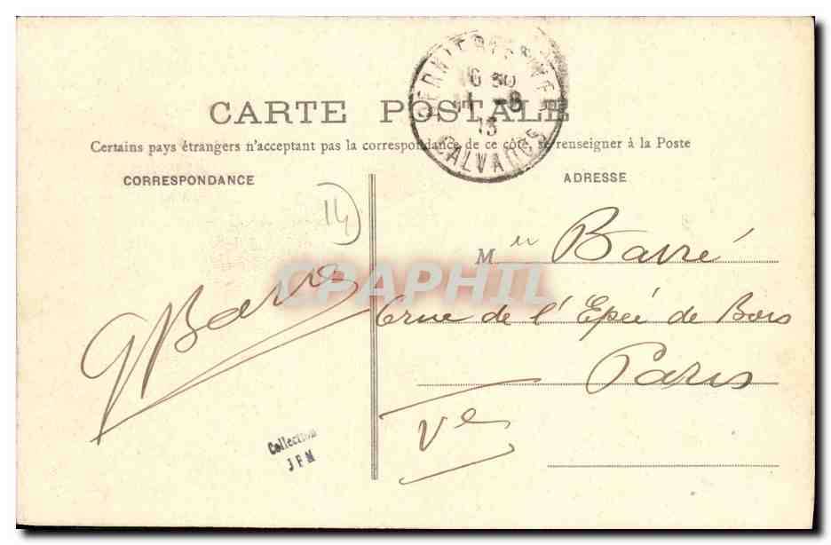 CPA Bernieres Sur Mer Maison de Moysant de Brieux Entree du parc — Verso