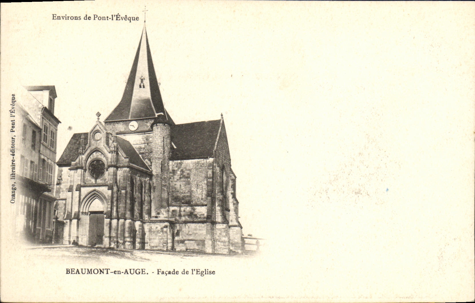 Beaumont-en-Auge — Façade de l'Église — Beaumont-en-Auge, éditeur