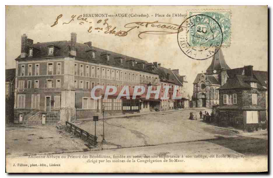 CPA Beaumont en Auge Place de l Abbaye