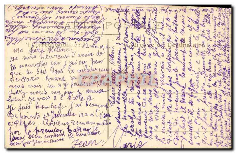 CPA Eglise Saint Sauveur ancien Prieure de Benedictins Beaumont en Auge carte toilee  — Rückseite
