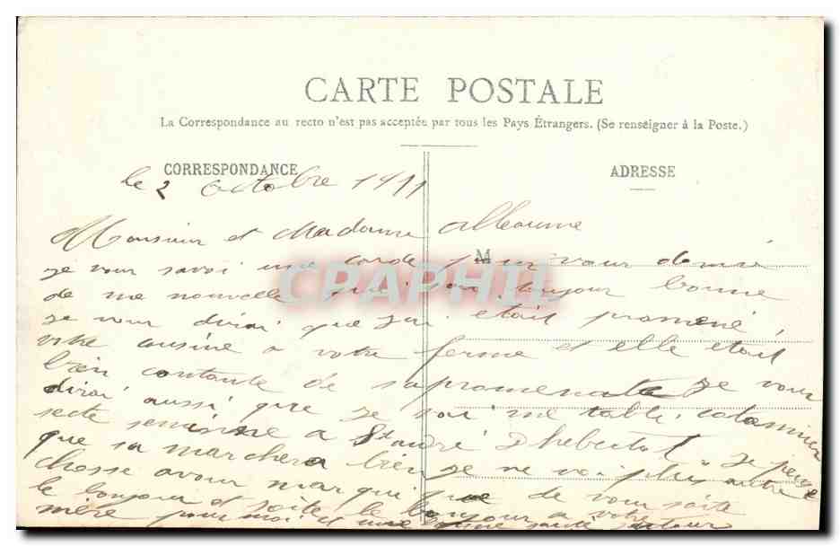 CPA Beaumont en Auge Vue generale Vaches — Verso