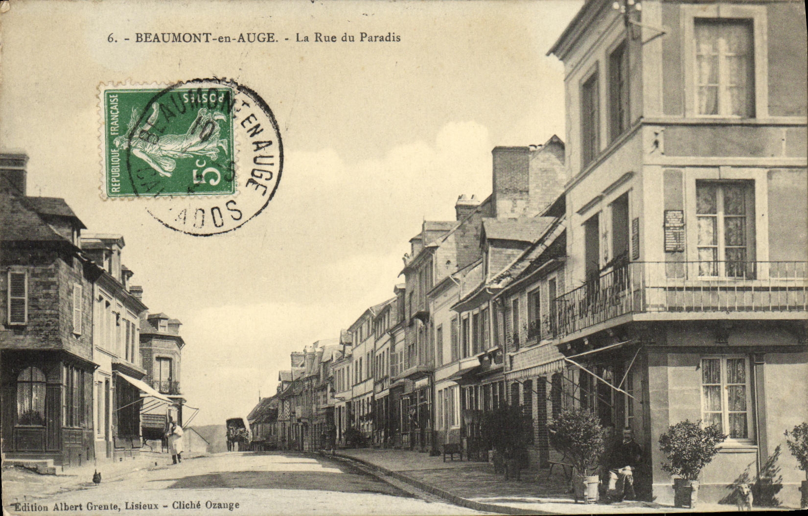 Beaumont-en-Auge - La Rue du Paradis — Édition Albert Grenete, Lisieux