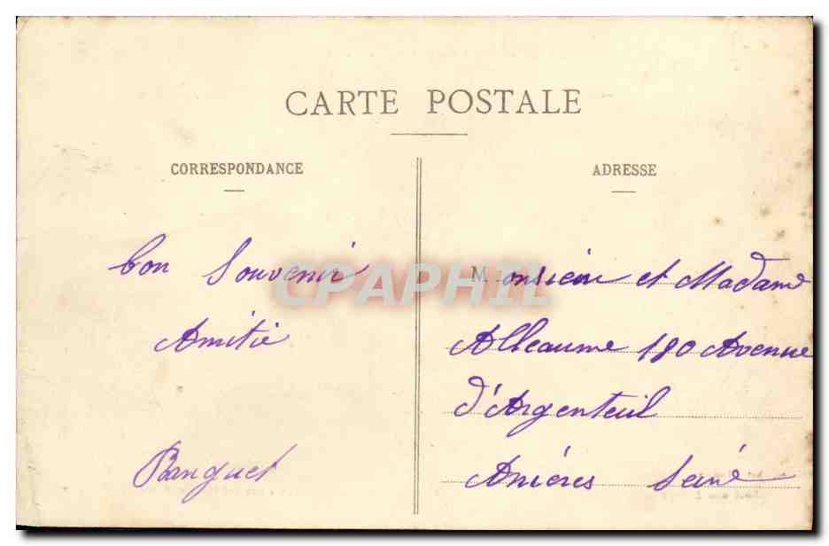 Beaumont-en-Auge (Calvados) - Place de l'Abbaye — Ancienne Abbaye ou Prieuré des Bénédictins, fondée en 1060 — Fillion, photo. Lisieux — Rückseite