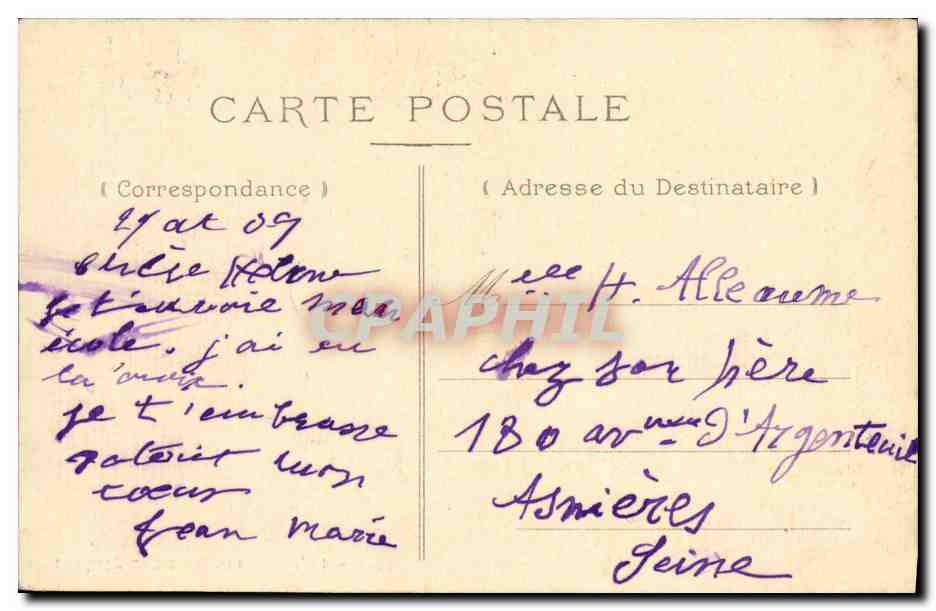 Beaumont-en-Auge (Calvados) — La Mairie et l'École des Garçons — Éditeur non identifié — Verso