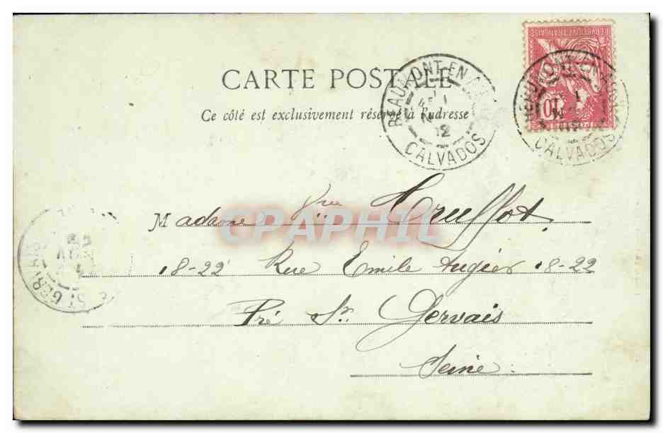 Beaumont-en-Auge (Calvados) — Ansicht des Rathauses — Fillion, phot.-edit., Lisieux — Rückseite