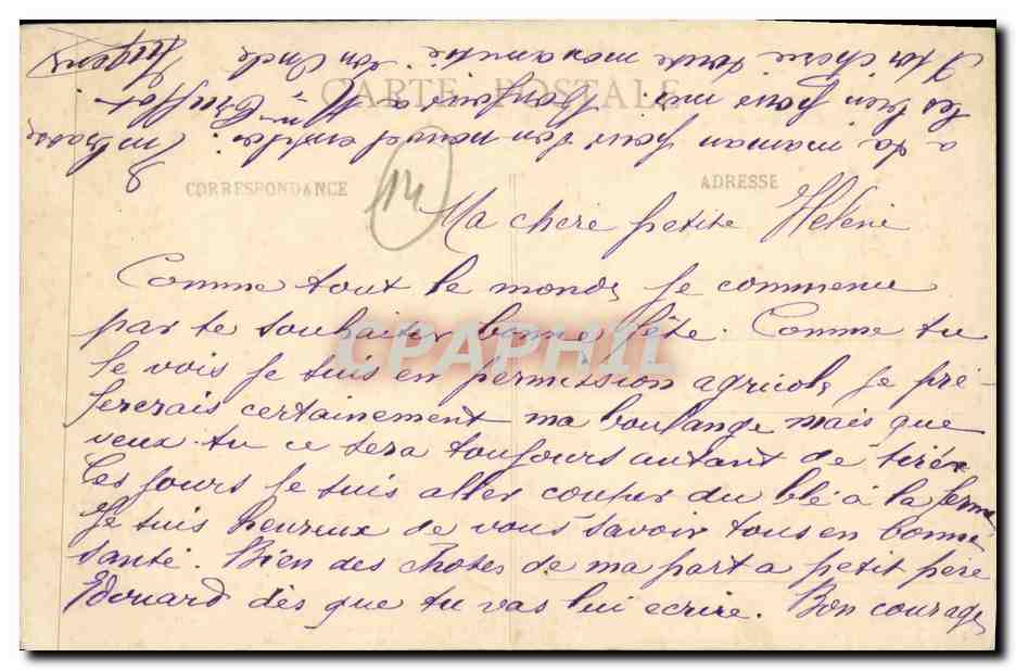 CPA Beaumont en Auge Une Rue — Verso