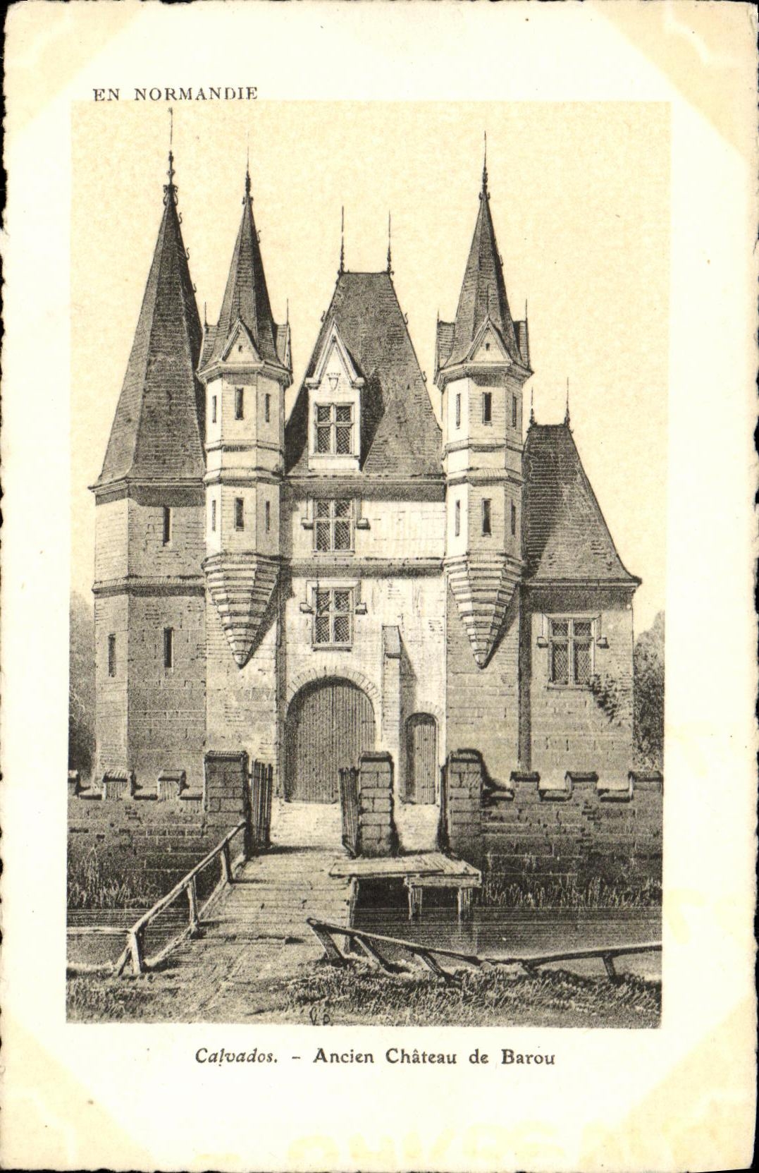 CPA Calvados Ancien Chateau de Barou