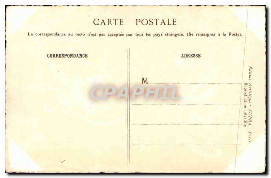 CPA Calvados Ancien Chateau de Barou — Back