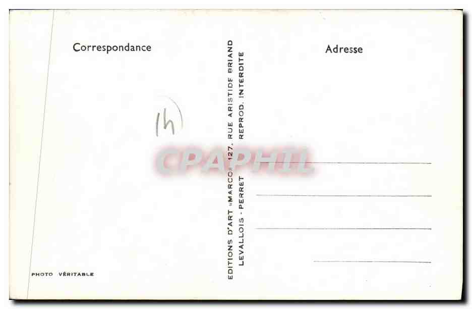 CPM Banneville Calvados Avenue des Chasses — Verso