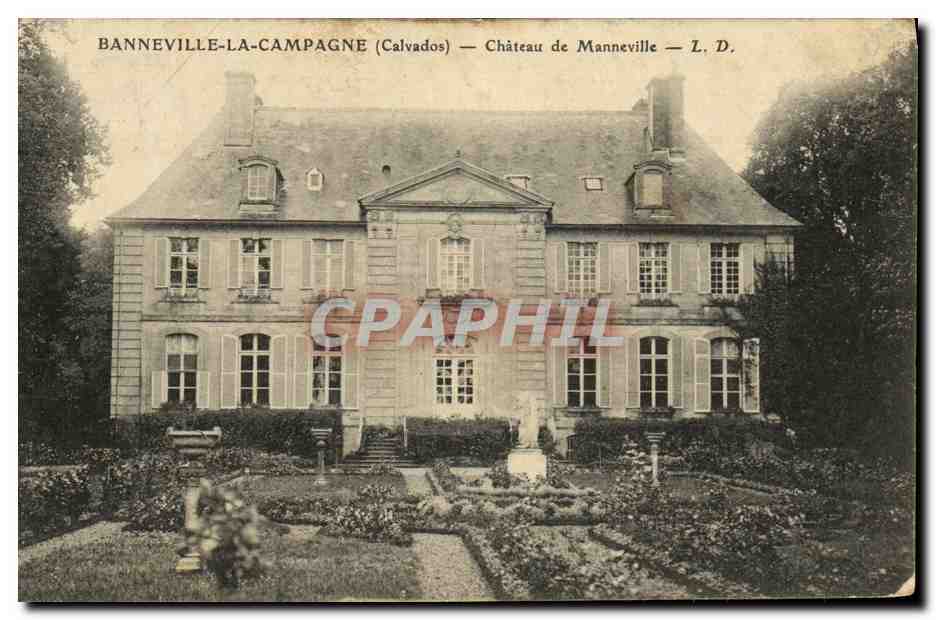 CPA Banneville la Campagne Chateau de Manneville