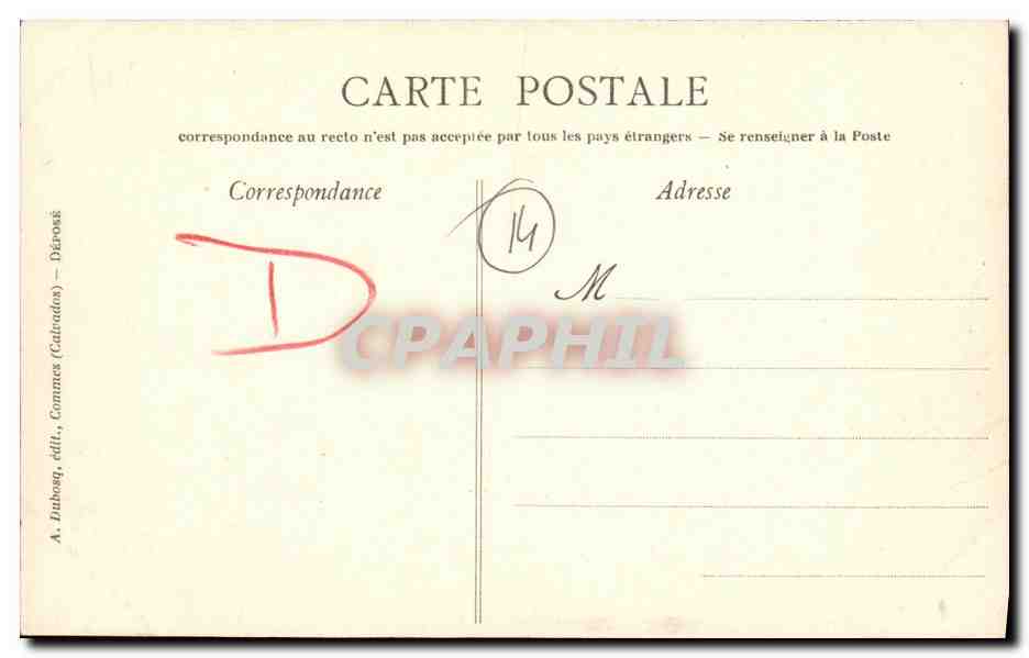Château de Balleroy — Vue d'ensemble — A. Duboq, éditeur, Calvados — Reverso