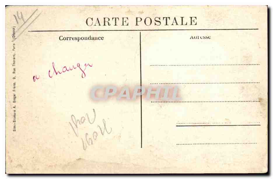 CPA Balleroy L Eglise construite sur les plans de Mansard Ancienne chapelle du chateau — Rückseite