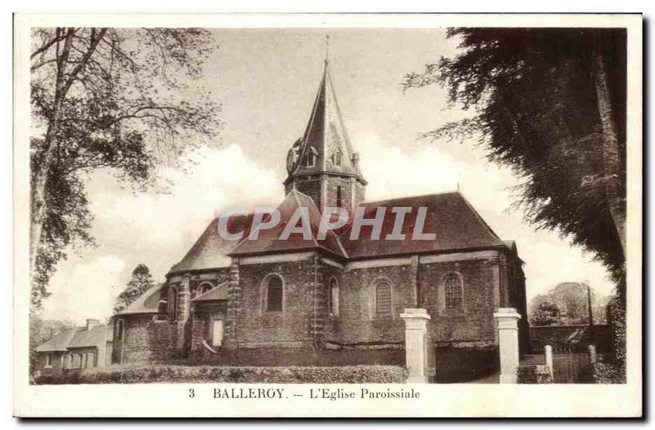 CPA Balleroy L Eglise Paroissiale