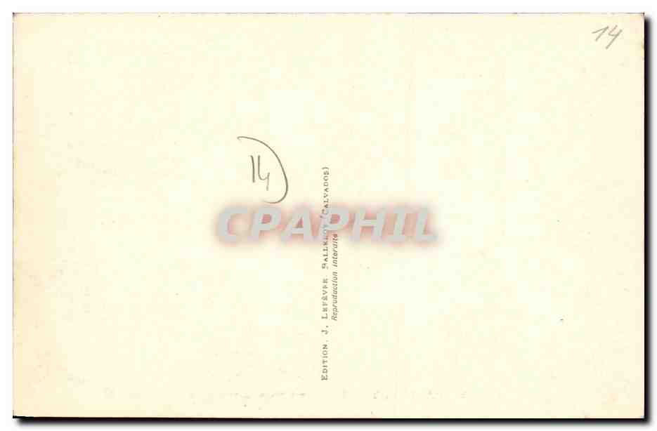 CPA Balleroy L Eglise Paroissiale — Rückseite