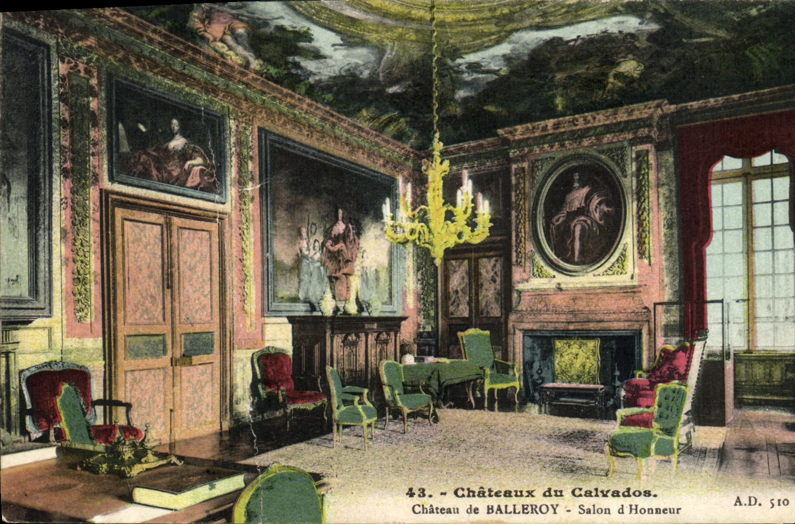 Château de Balleroy - Salon d'Honneur — Châteaux du Calvados, n°43, A.D. 510