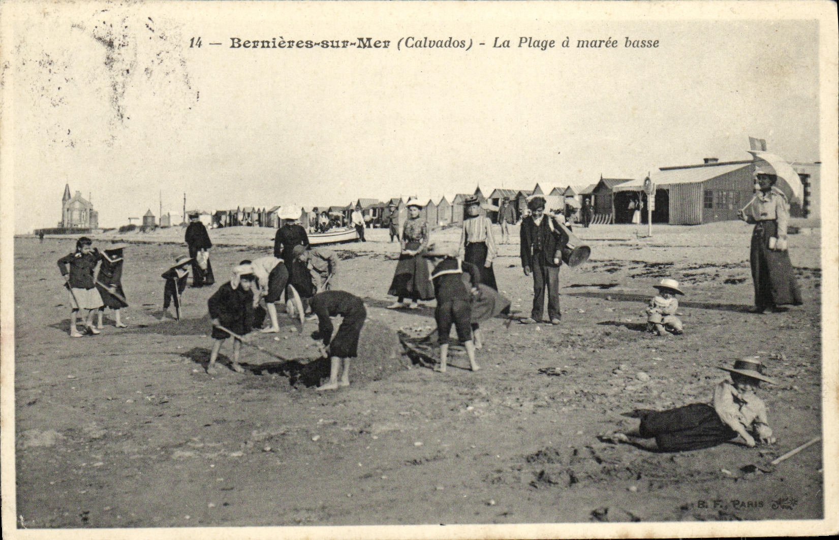 CPA Bernieres sur Mer La Plage a maree basse
