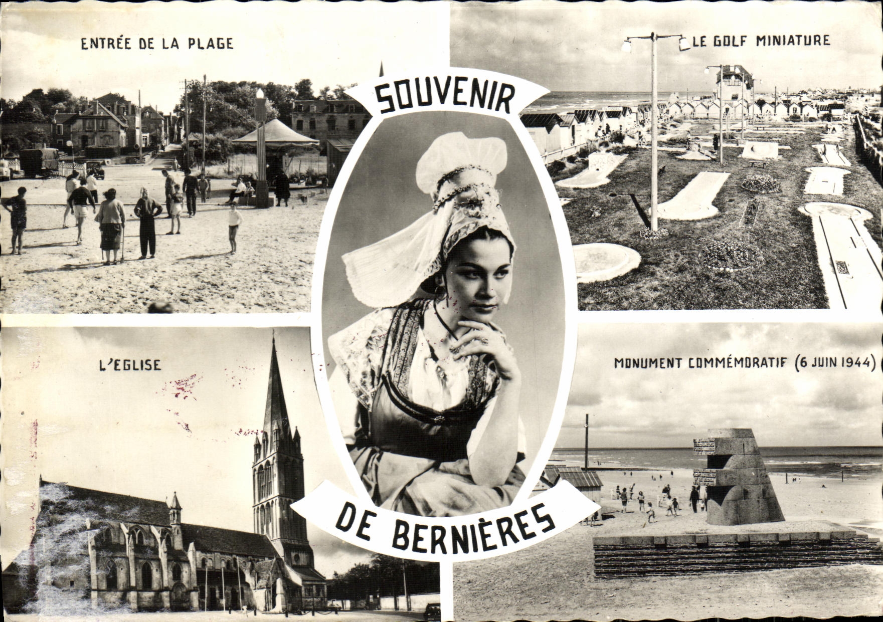CPM Bernieres sur Mer Souvenir Entree de la plage Golf