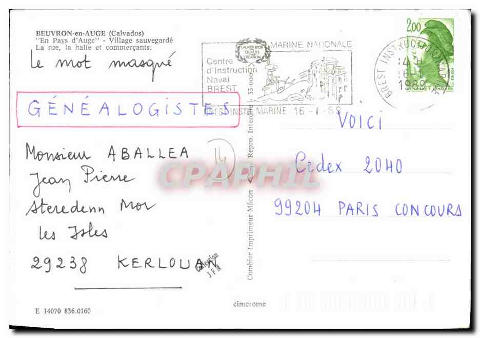 Beuvron-en-Auge — 'En Pays d'Auge' - Village sauvegardé — Graphil — Verso
