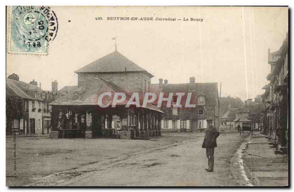 CPA Beuvron en Auge Le Bourg - Recto