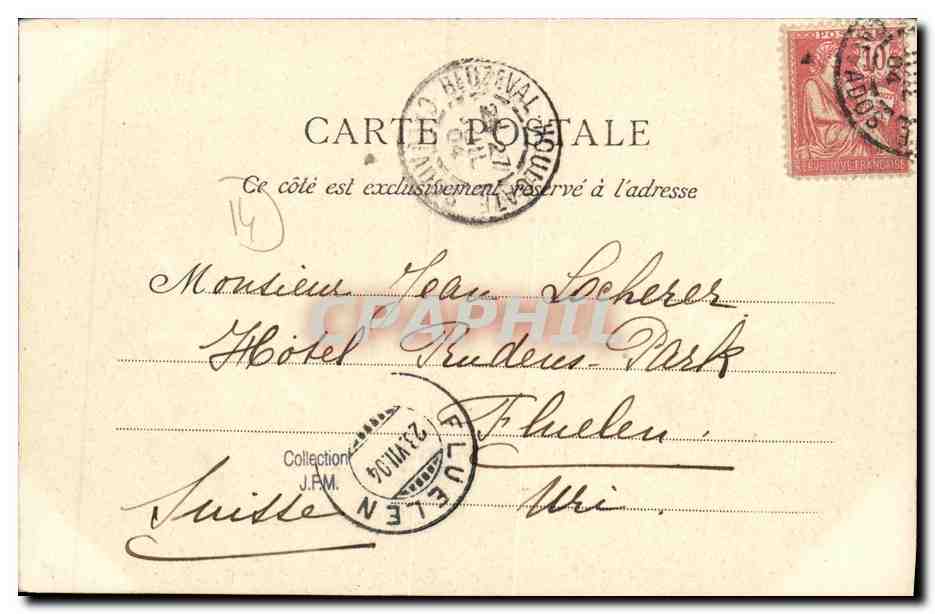 Beuzeval-Houlgate (Calvados) — Mühle Landry — La Vieille Arie — H.V. — Rückseite