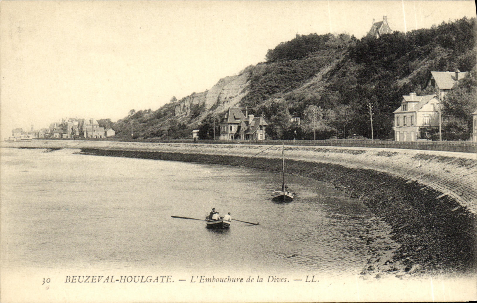 CPA Beuzeval Houlgate L Embouchure de la Dives
