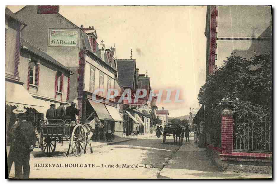 Beuzeval-Houlgate — La rue du Marché — L. D.