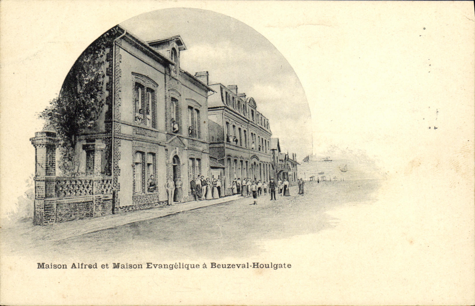 Maison Alfred et Maison Évangélique à Beuzeval-Houlgate — éditeur inconnu, n° de série non visible