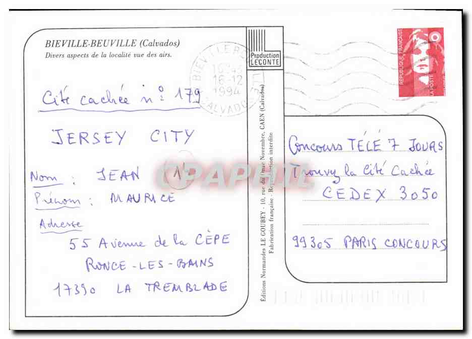 Bieville-Beuville — vue aérienne — Éditions Le Goubey — Reverso