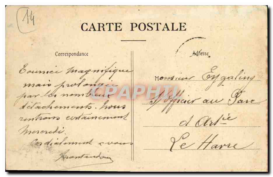 Environ de CAEN — Château de Beauregard — La Façade — Reverso