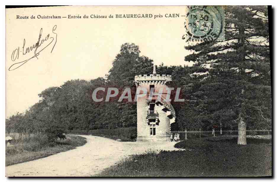 Entrée du Château de Beauregard près Caen — Route de Ouistreham — éditeur non visible