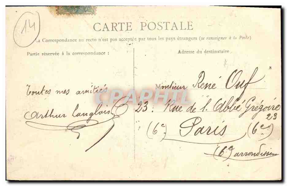 Entrée du Château de Beauregard près Caen — Route de Ouistreham — éditeur non visible — Reverso