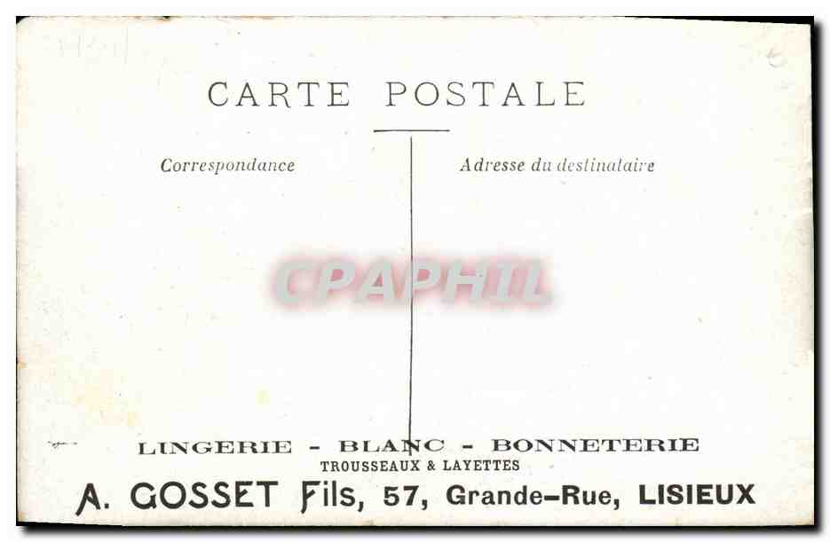 CPA Vue de Blangy  — Rückseite
