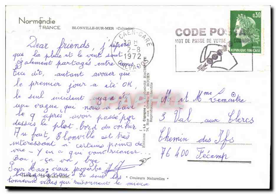 CPM Blonville sur Mer Grand hotel — Reverso
