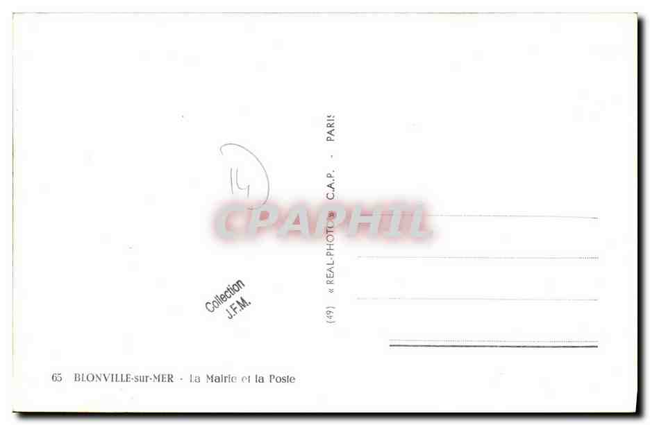 Blonville-sur-Mer — la Mairie et la Poste — C.A.P. n°65 — Reverso