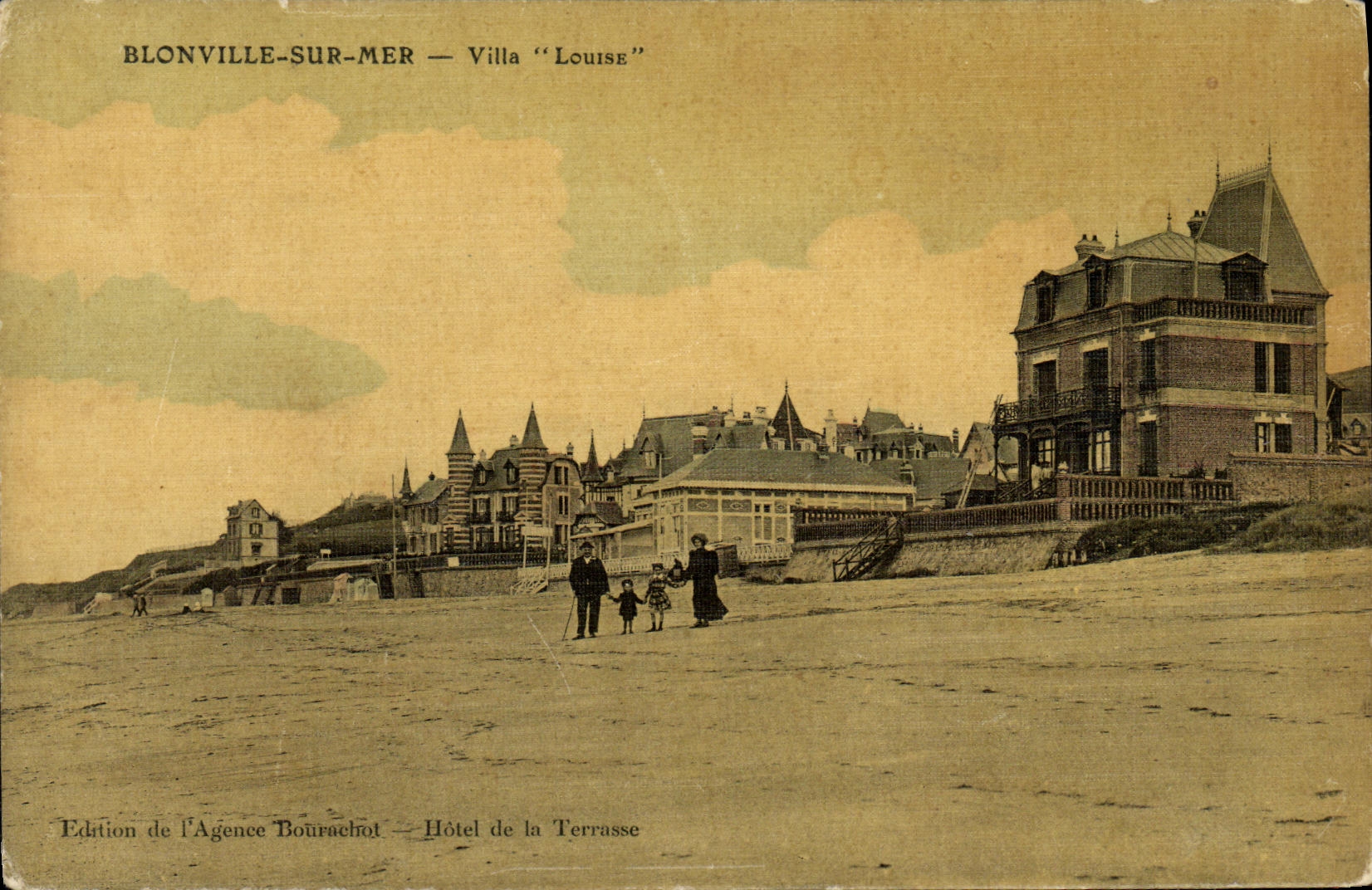 Blonville-sur-Mer — Villa "Louise" — Édition de l'Agence Bourachot — Hôtel de la Terrasse