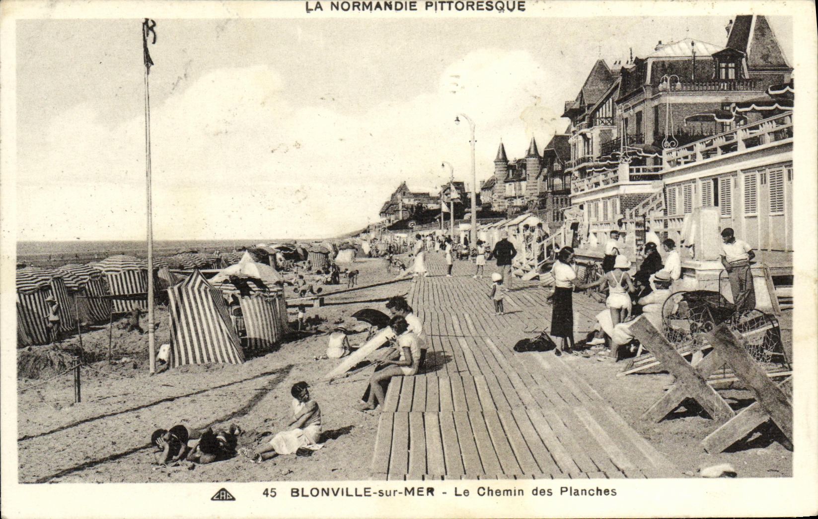 Blonville-sur-Mer — Le Chemin des Planches — La Normandie Pittoresque, n°45
