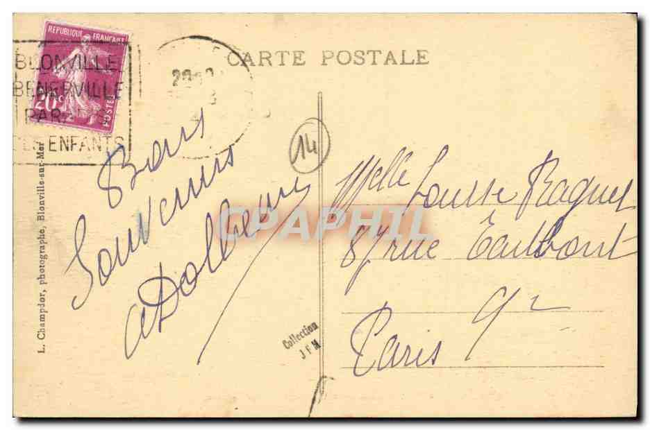 CPA Blonville sur Mer Vue generale — Rückseite